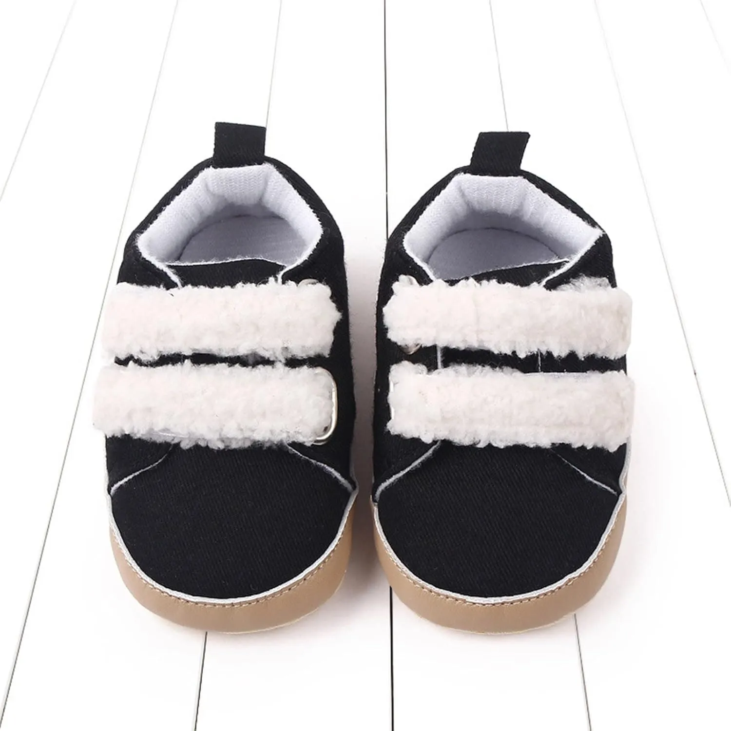 sfdgfhyf Kids Soft Sole Shoes Spring Children and Infants Toddler Shoes Boys and Girls Floor Sports Shoes Soft (Black, 4 Infant)