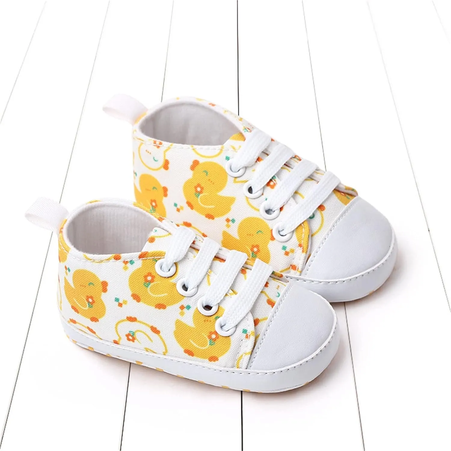 sfdgfhyf Summer Children Round Toe Shoes Infant Toddler Shoes Boys And Girls Sports Canvas Cute Cartoon Pattern Lace Up