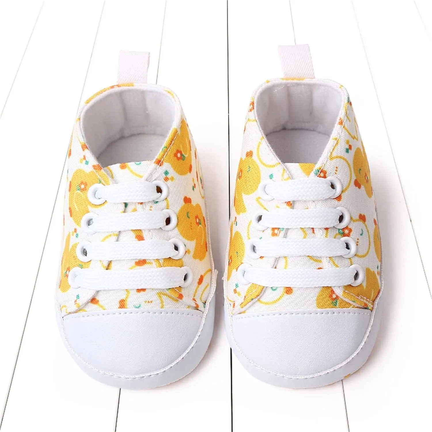 sfdgfhyf Summer Children Round Toe Shoes Infant Toddler Shoes Boys And Girls Sports Canvas Cute Cartoon Pattern Lace Up