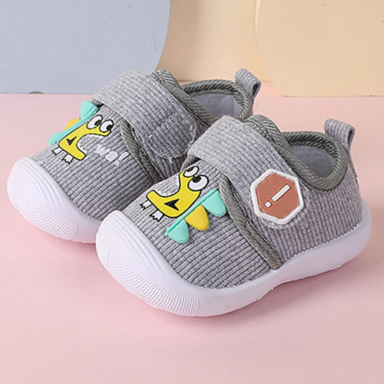 Shoes for Boys Baby Infant Girl Non-Skid Walking Shoes Cartoon Lightweight Elastic Memory Sole Outdoor Sneakers