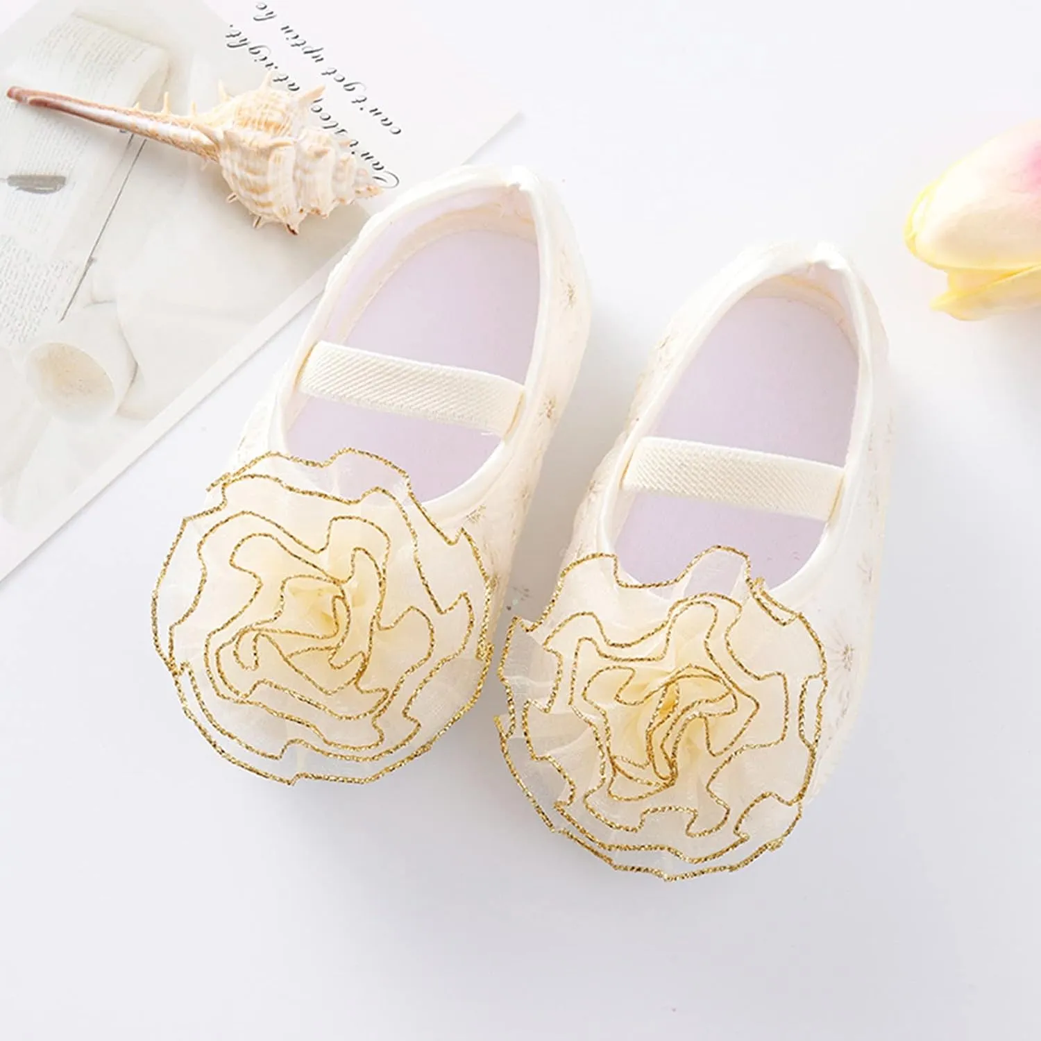 Shoes Shoes Little Child Sole Princess Toddler Flowers Shoes Soft Cute Baby Sneakers Girls Baptism Shoes