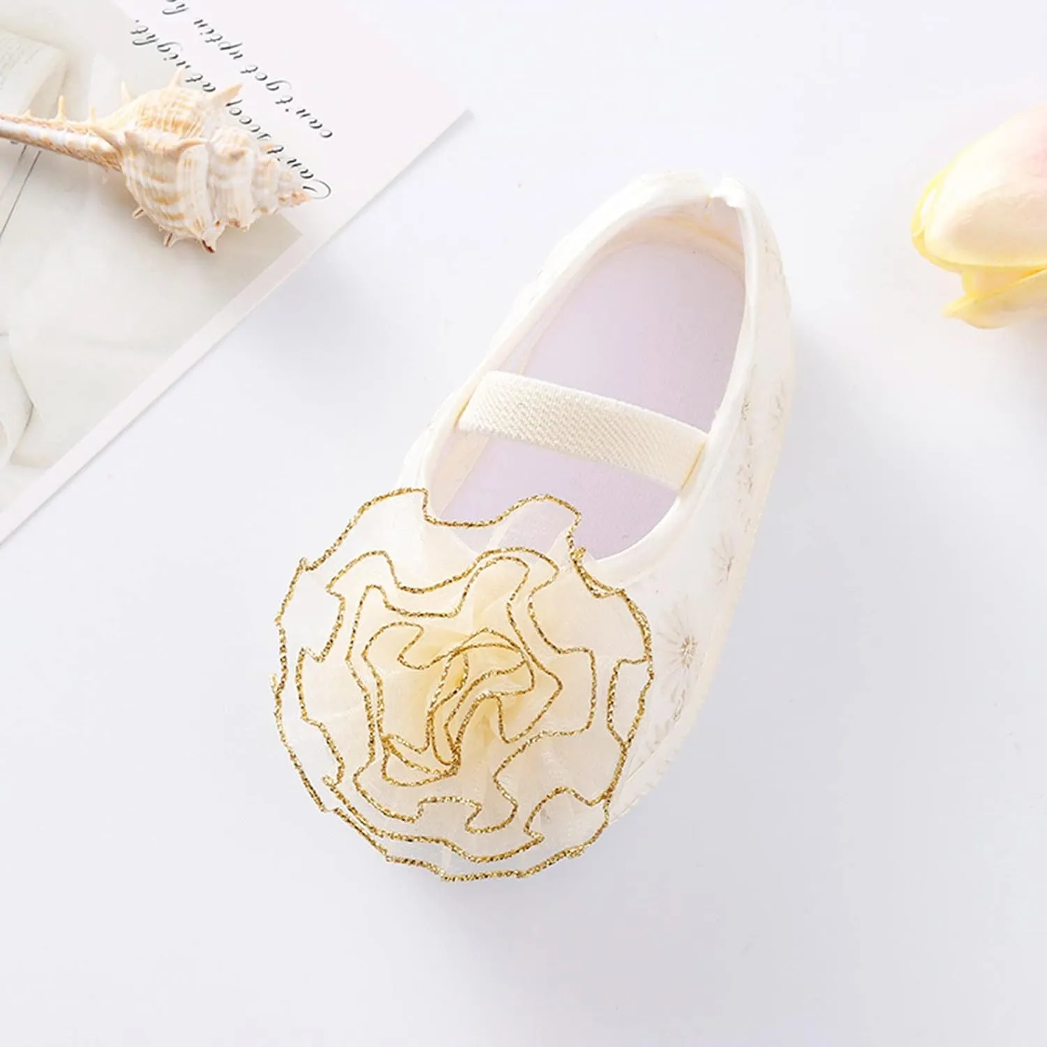 Shoes Shoes Little Child Sole Princess Toddler Flowers Shoes Soft Cute Baby Sneakers Girls Baptism Shoes