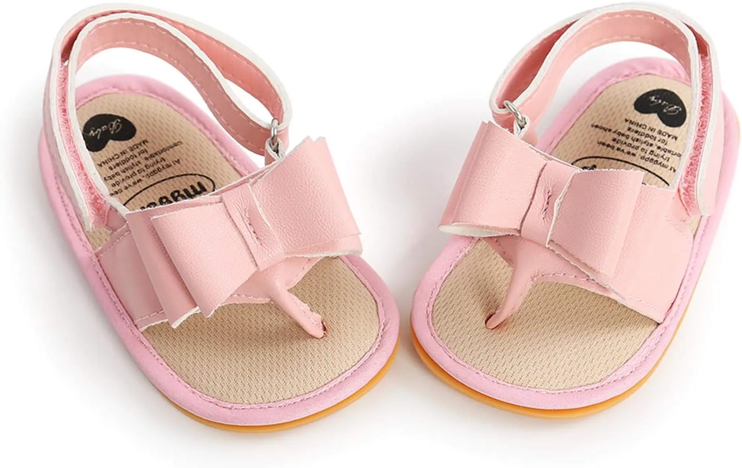 Size 2 Girls Sandals Baby Girls Sandals Walking Soft Rubber Sole Boys Flat Non-Slip Baby Sleepers 3-6 Months