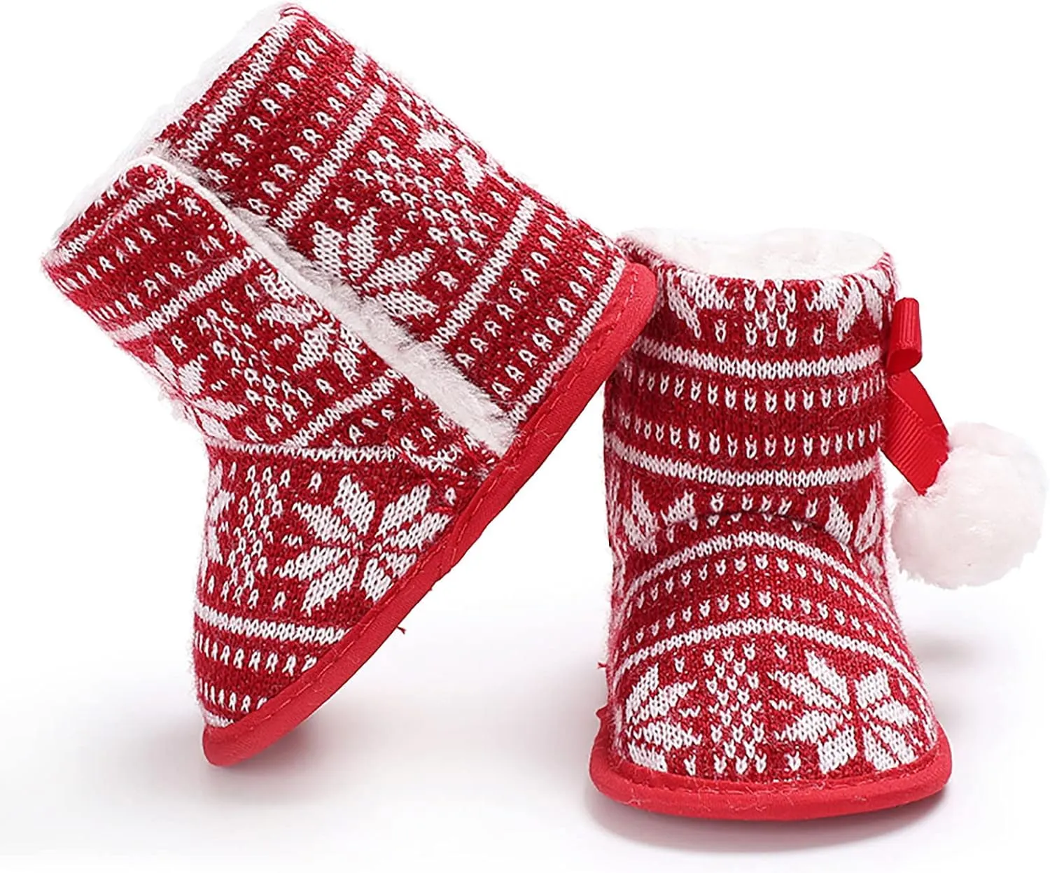 Size 7 Toddler Shoes Christmas Snowflake Print Shoes Baby Girls Boys Soft Toddler Baby Boy's Leather Sneaker