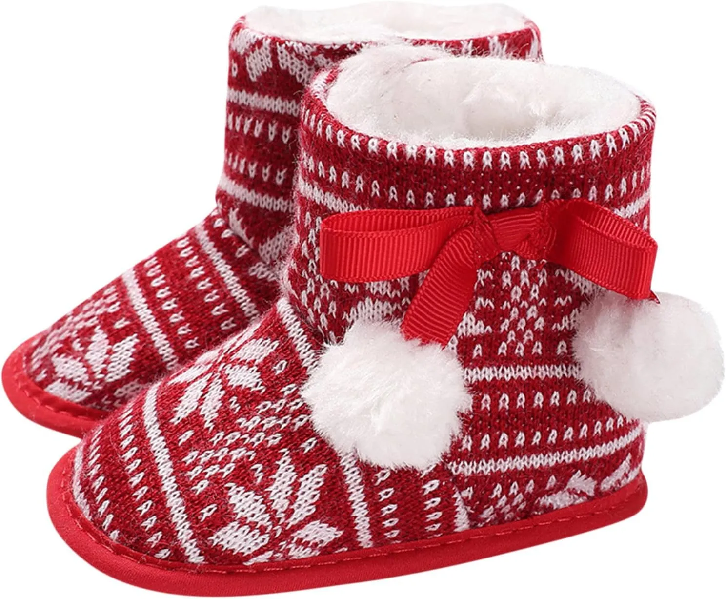 Size 7 Toddler Shoes Christmas Snowflake Print Shoes Baby Girls Boys Soft Toddler Baby Boy's Leather Sneaker