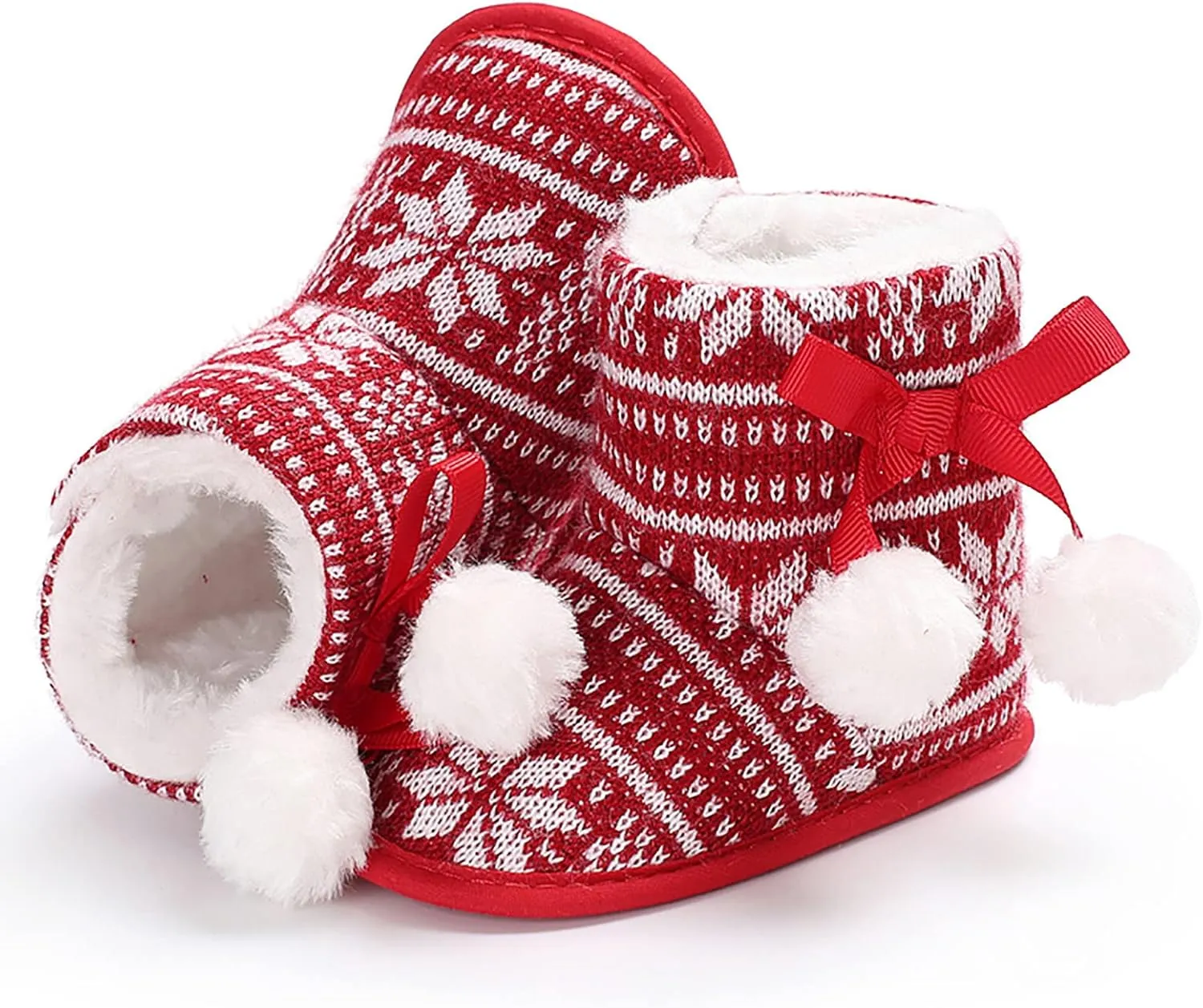 Size 7 Toddler Shoes Christmas Snowflake Print Shoes Baby Girls Boys Soft Toddler Baby Boy's Leather Sneaker