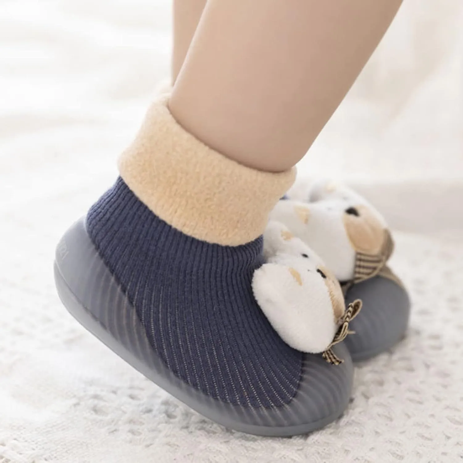 Sock Shoes Toddler Infant Cartoon Floor Slipper Soft Rubber Sole Breathable Indoor House Boys Girls Toddler Shoes