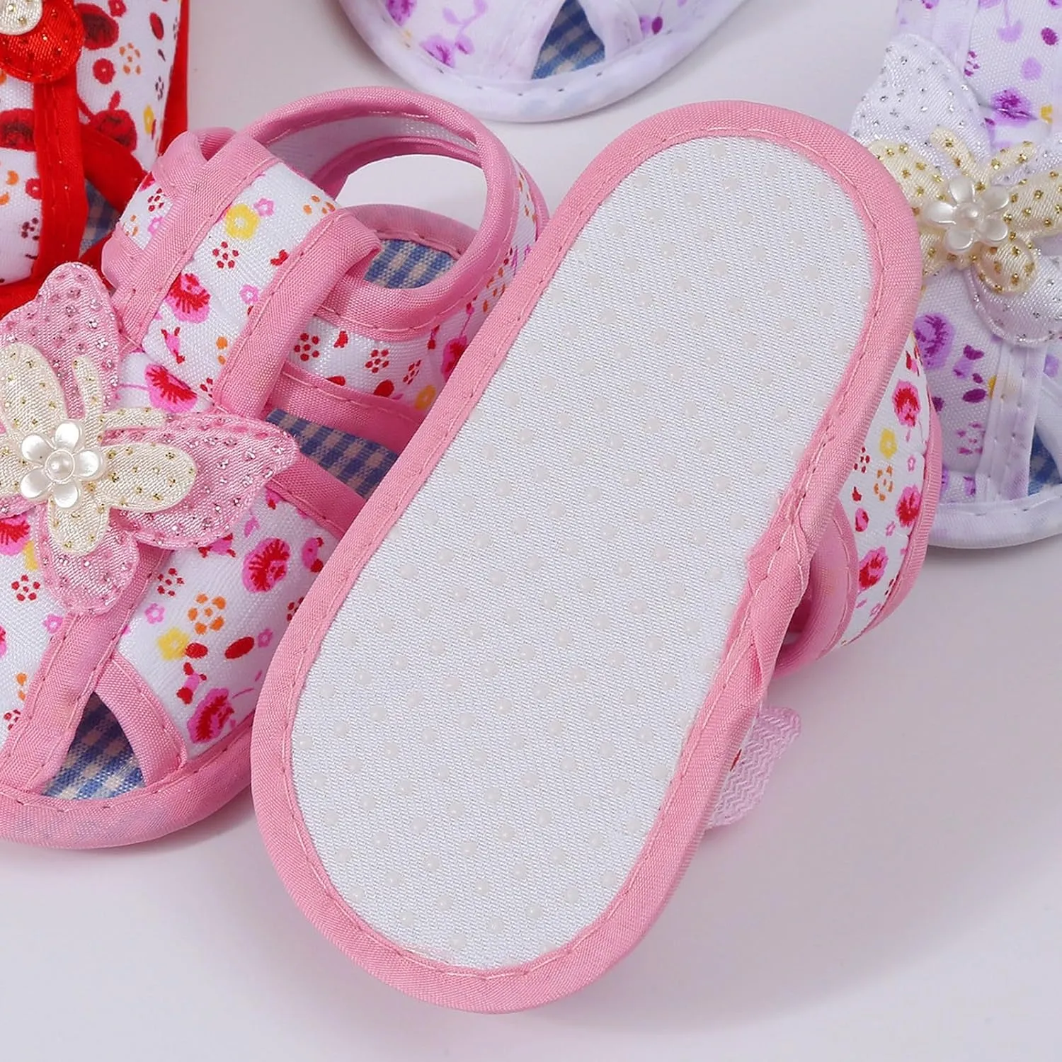Soft Sole Toddler Shoes for Newborn Baby Learning To Walk Cute Non-slip Sole Sandals for Girls Boys