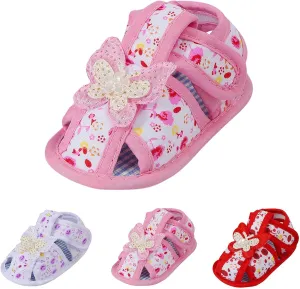 Soft Sole Toddler Shoes for Newborn Baby Learning To Walk Cute Non-slip Sole Sandals for Girls Boys