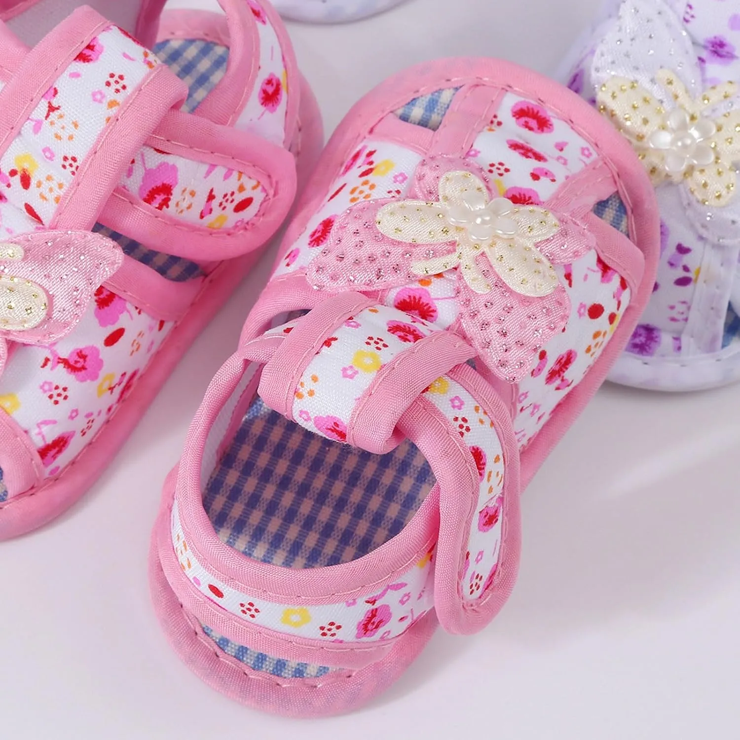 Soft Sole Toddler Shoes for Newborn Baby Learning To Walk Cute Non-slip Sole Sandals for Girls Boys