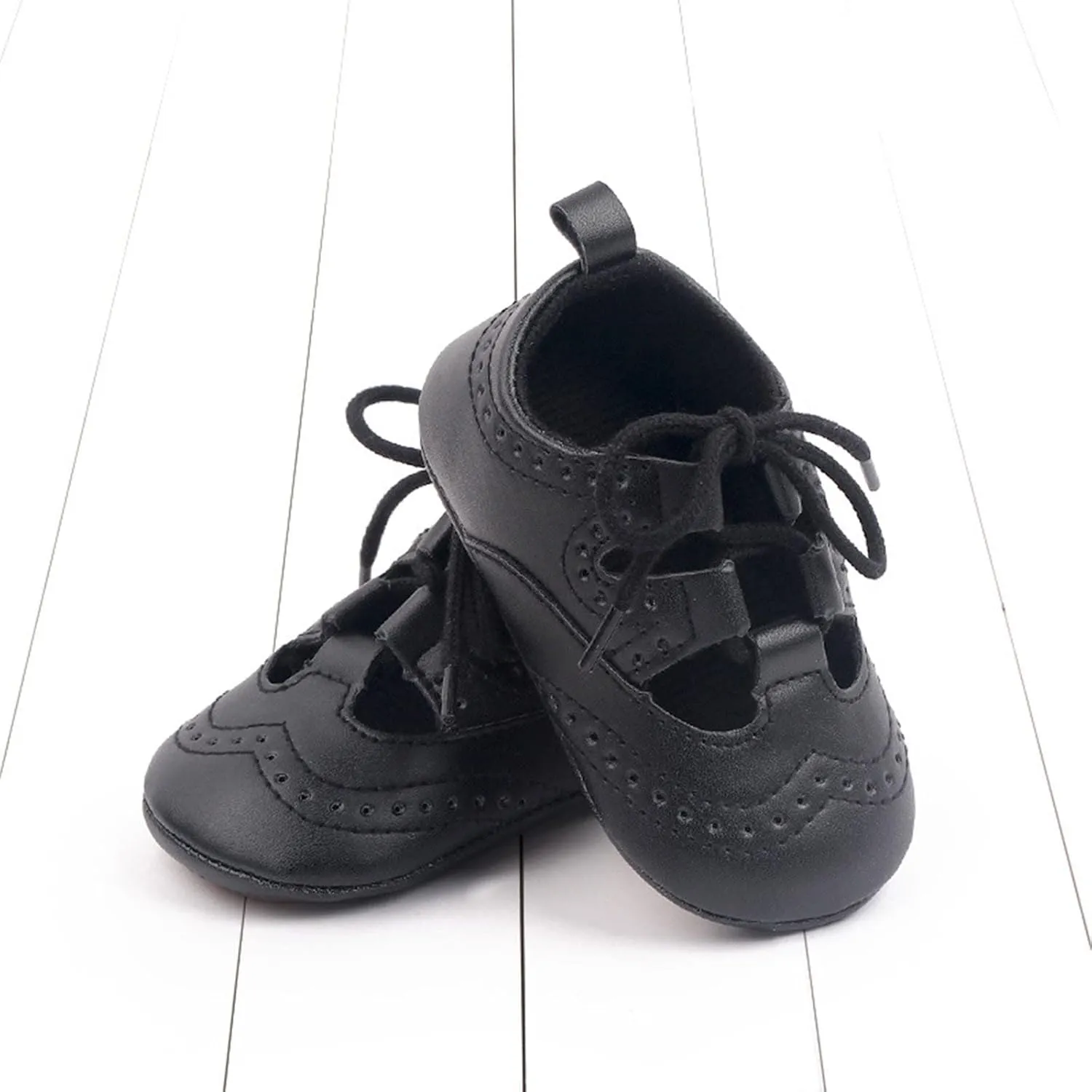 Spring and Summer Children Baby Infant Shoes Boys and Girls Casual Shoes Flat Bottom Light Hollow Breathable Comfortable Solid Color Lace Up Slip on Shoes Size 4