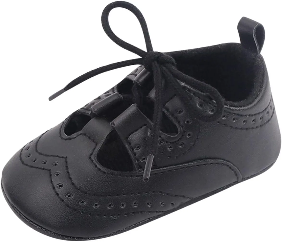 Spring and Summer Children Baby Infant Shoes Boys and Girls Casual Shoes Flat Bottom Light Hollow Breathable Comfortable Solid Color Lace Up Slip on Shoes Size 4