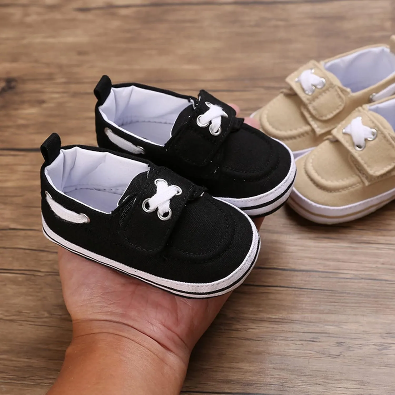 Spring and Summer Children Baby Infant Shoes Boys and Girls Casual Shoes Flat Soles Soft Lightweight Solid Color Simple Infants Size 3 Shoes