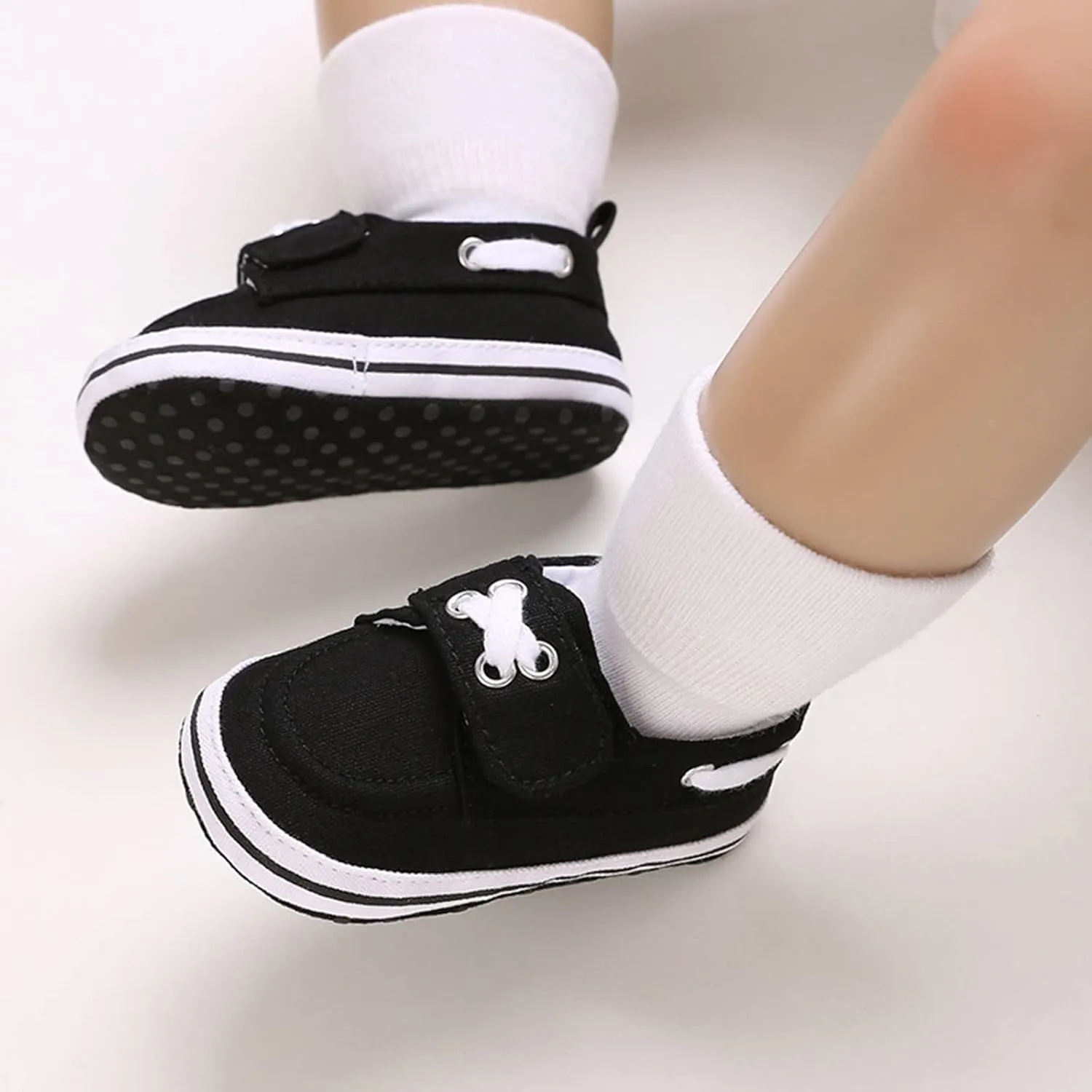 Spring and Summer Children Baby Infant Shoes Boys and Girls Casual Shoes Flat Soles Soft Lightweight Solid Color Simple Infants Size 3 Shoes
