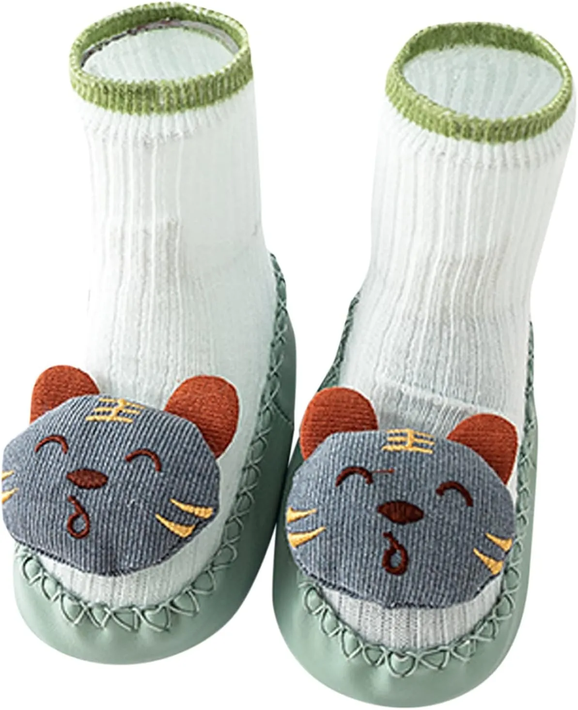 Spring and Summer Children Infant Shoes Soft Soles Non Slip High Top Breathable Comfortable Cute Slip on Shoes Size 4