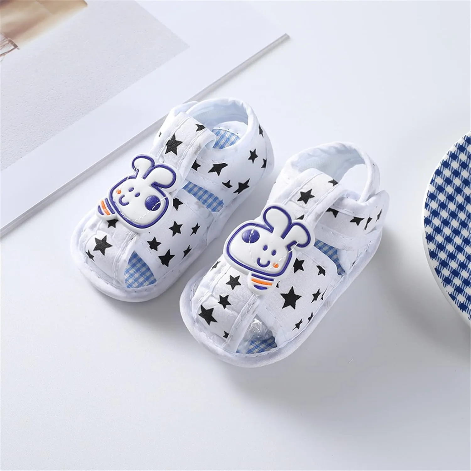 Spring and Summer Children Infant Toddler Shoes Girl Sandals Flat Bottom Breathable Soft Light Comfortable Cute Cartoon Dog Infant Sandles