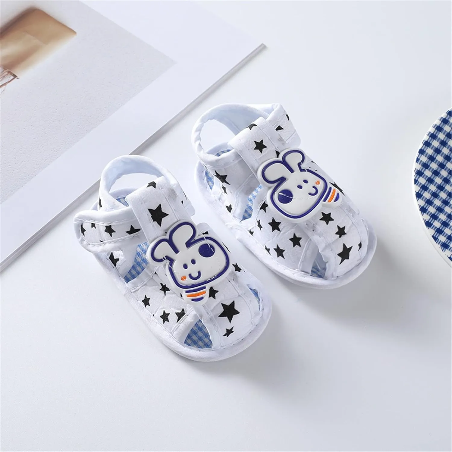 Spring and Summer Children Infant Toddler Shoes Girl Sandals Flat Bottom Breathable Soft Light Comfortable Cute Cartoon Dog Infant Sandles