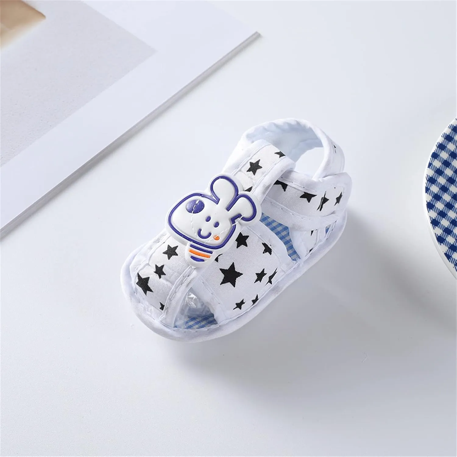 Spring and Summer Children Infant Toddler Shoes Girl Sandals Flat Bottom Breathable Soft Light Comfortable Cute Cartoon Dog Infant Sandles