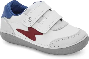 Stride Rite Boy's SM Kennedy Athletic Sneaker, White Multi, 4.5 Wide Toddler