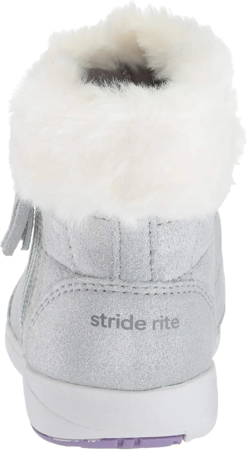 Stride Rite Girl's Chloe Sparkle Suede Bootie Fashion Boot