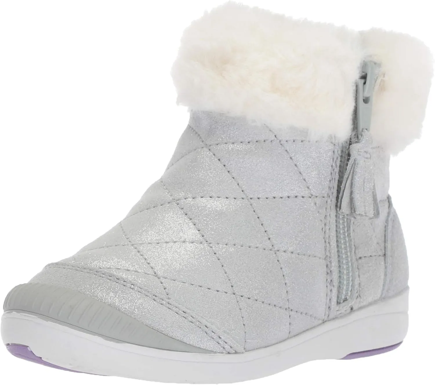 Stride Rite Girl's Chloe Sparkle Suede Bootie Fashion Boot