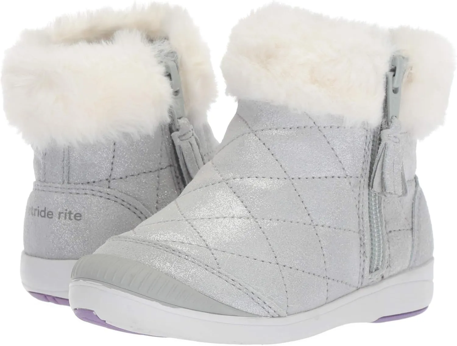 Stride Rite Girl's Chloe Sparkle Suede Bootie Fashion Boot