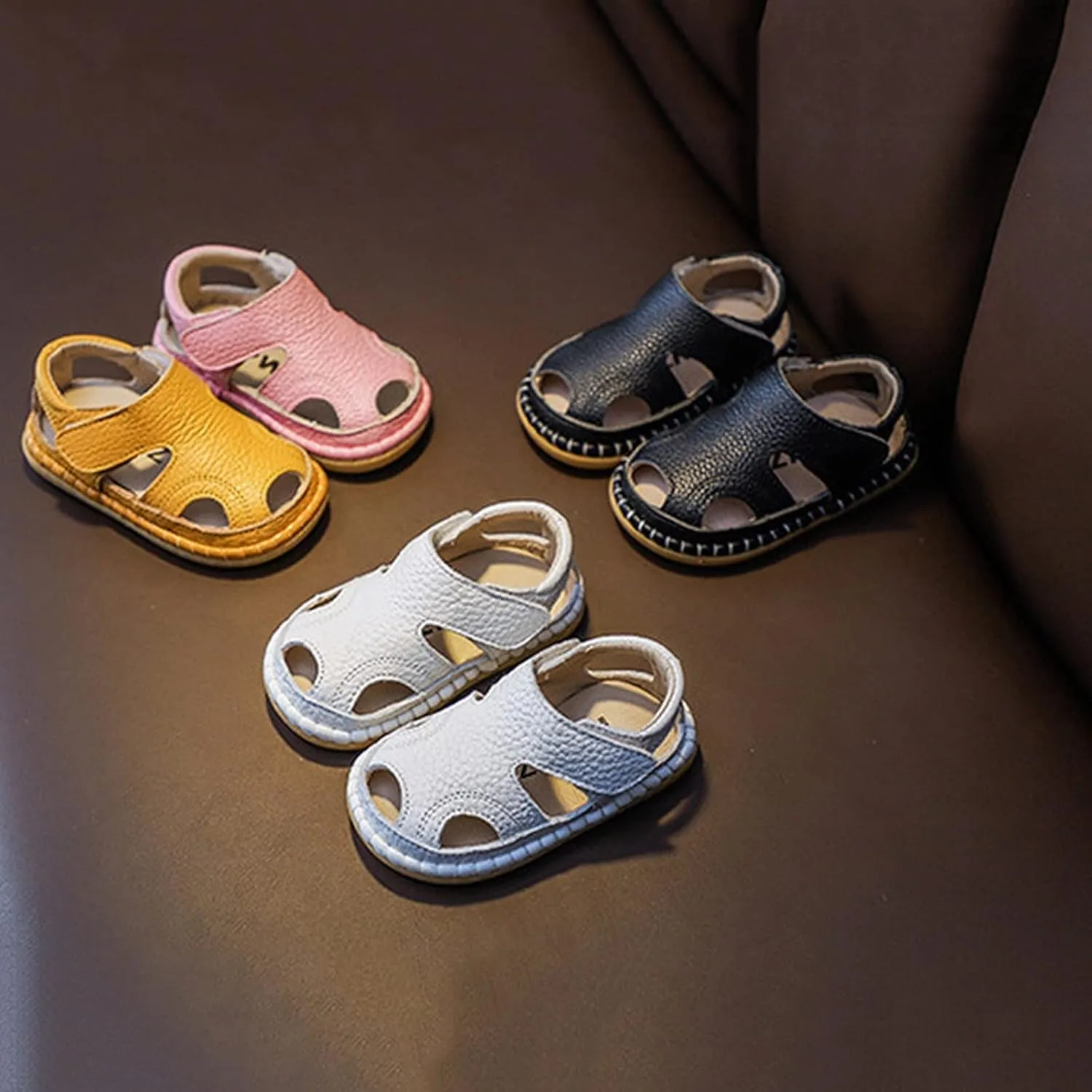 Summer Baby Sandals 0 3 Years Old Boy Toddler Shoes Soft Sole Baby Girl Leather Breathable Beach Toddler Rain Boots