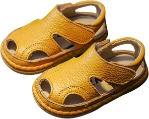 Summer Baby Sandals 0 3 Years Old Boy Toddler Shoes Soft Sole Baby Girl Leather Breathable Beach Toddler Rain Boots