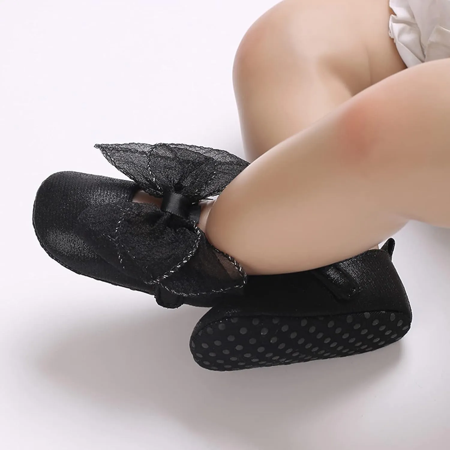 Summer Children Infant Infant Shoes Girls Sports Flat Bottom Round Toe Ribbon Bow Hook Loop Baby Shoes Size 4 Girls