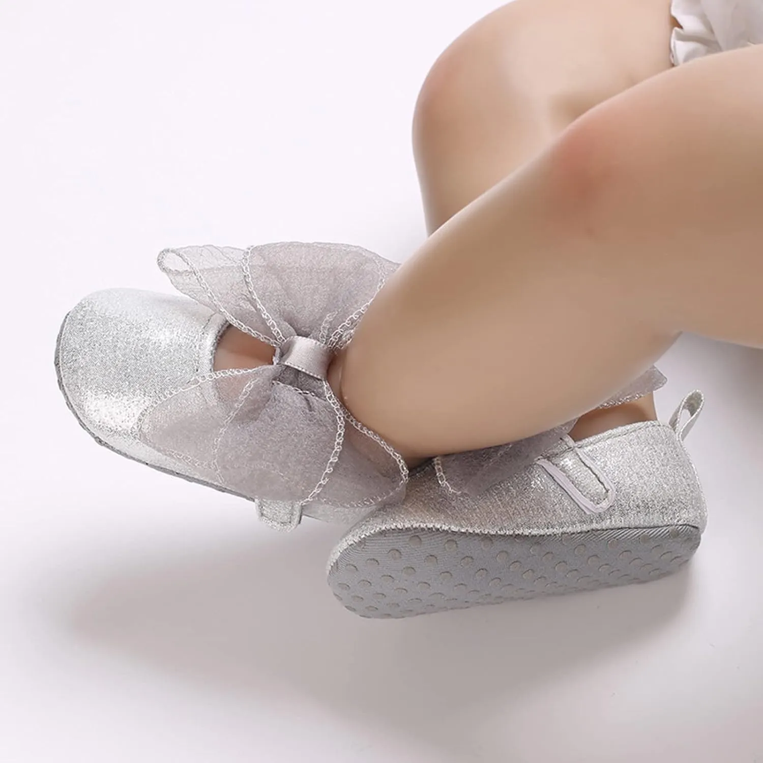 Summer Children Infant Toddler Shoes Girls Sports Flat Bottom Round Toe Ribbon Bow Hook Loop Baby First alker