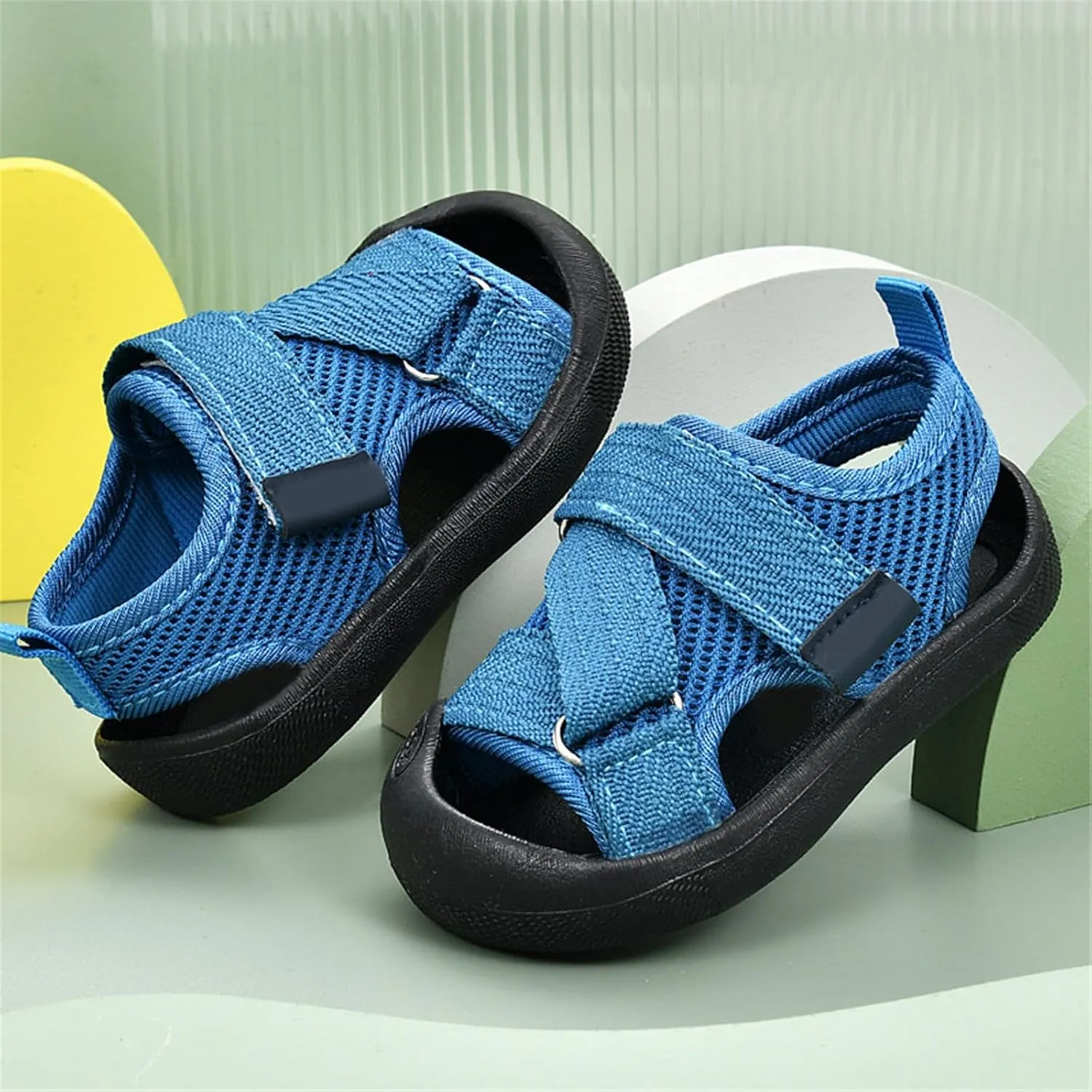 Terrain Double Strap Sandals For Baby Girls Boys Rubber Sole Amphibian Shoes For Beach Pool Hiking Walking & Sports