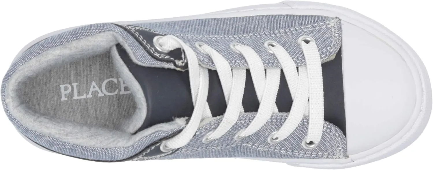 The Children's Place Baby-Boy's Denim Lace Up Sneakers