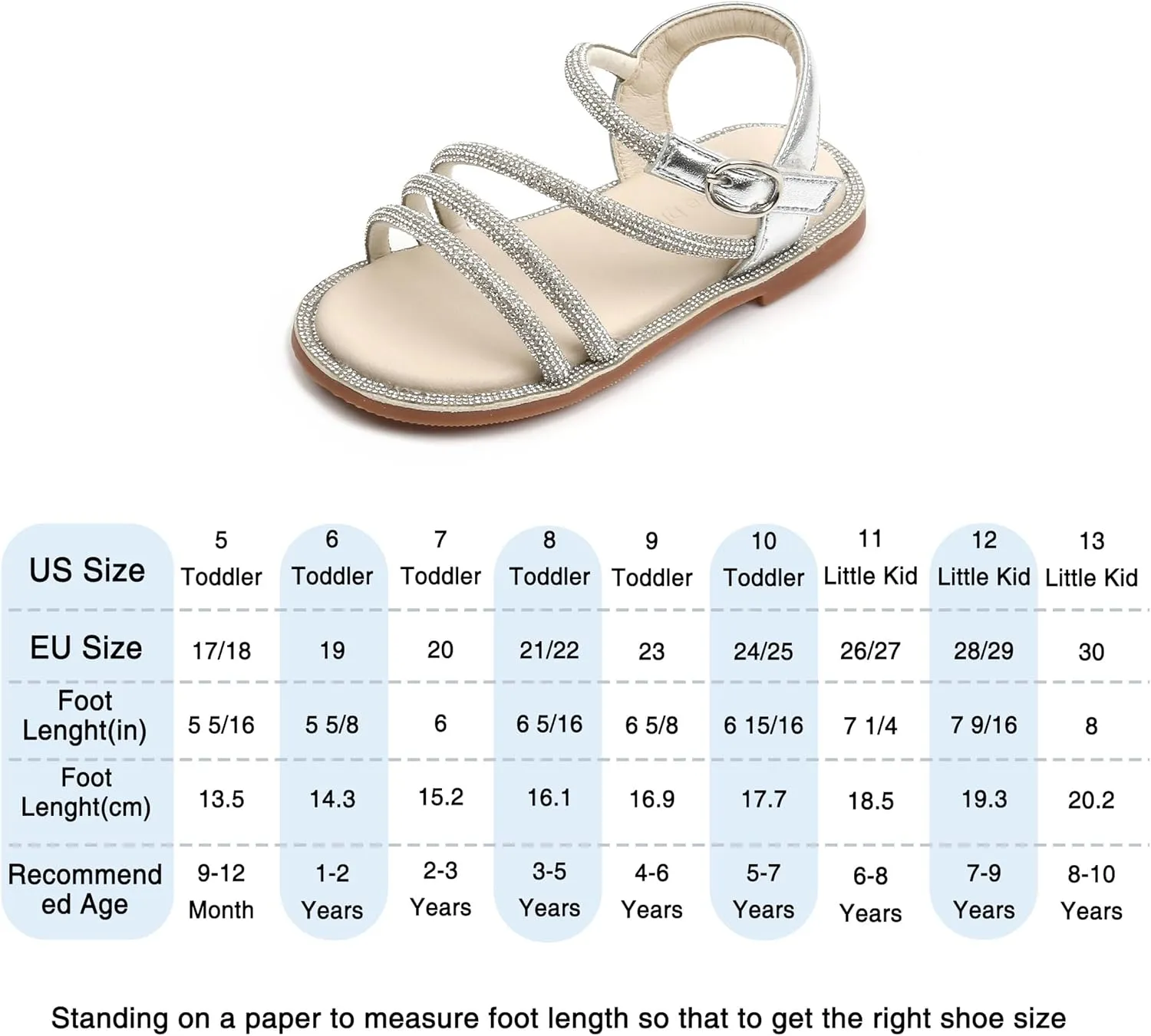 THEE BRON Toddler Girls Dress Sandals Kids Butterfly Floral Summer Sandalias Shoes