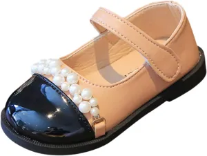 Toddler and Girls Casual Shoes Fashion Autumn Thick Sole Round Toe Buckle Dress Shoes Girls Sneaker