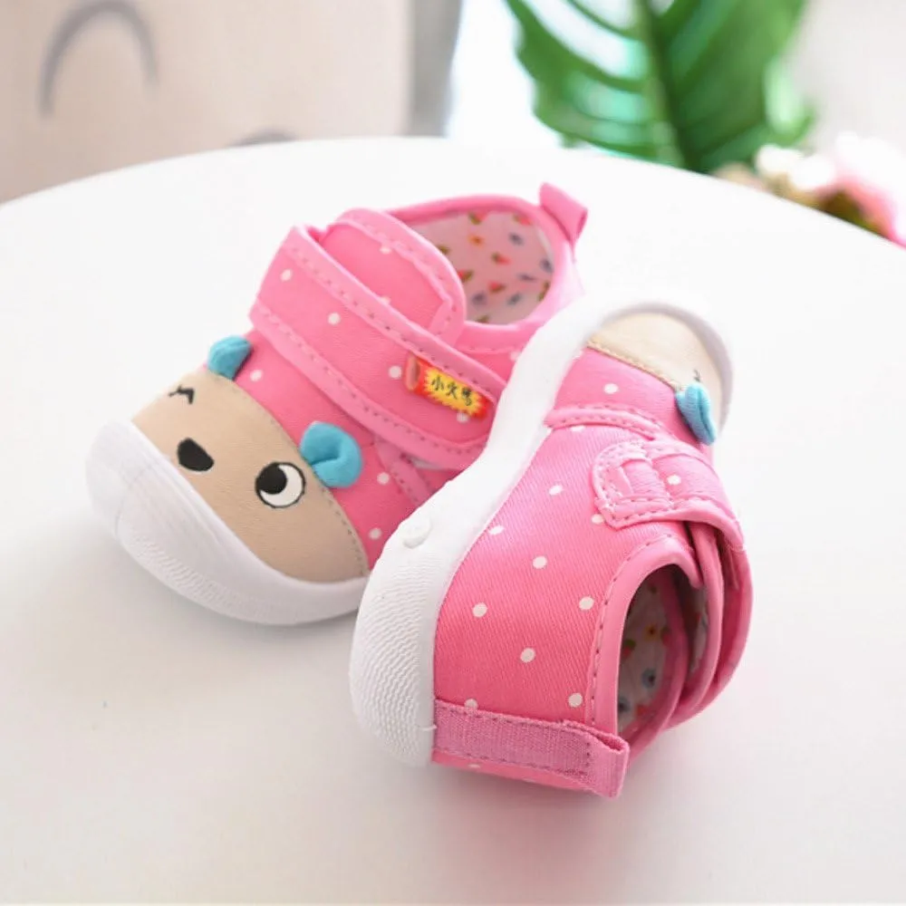 Toddler artoon Animal Sneaker Shoes Baby Boys Kids Soft Sole Non Slip Sport Shoes Infant First Walking Flat Shoes