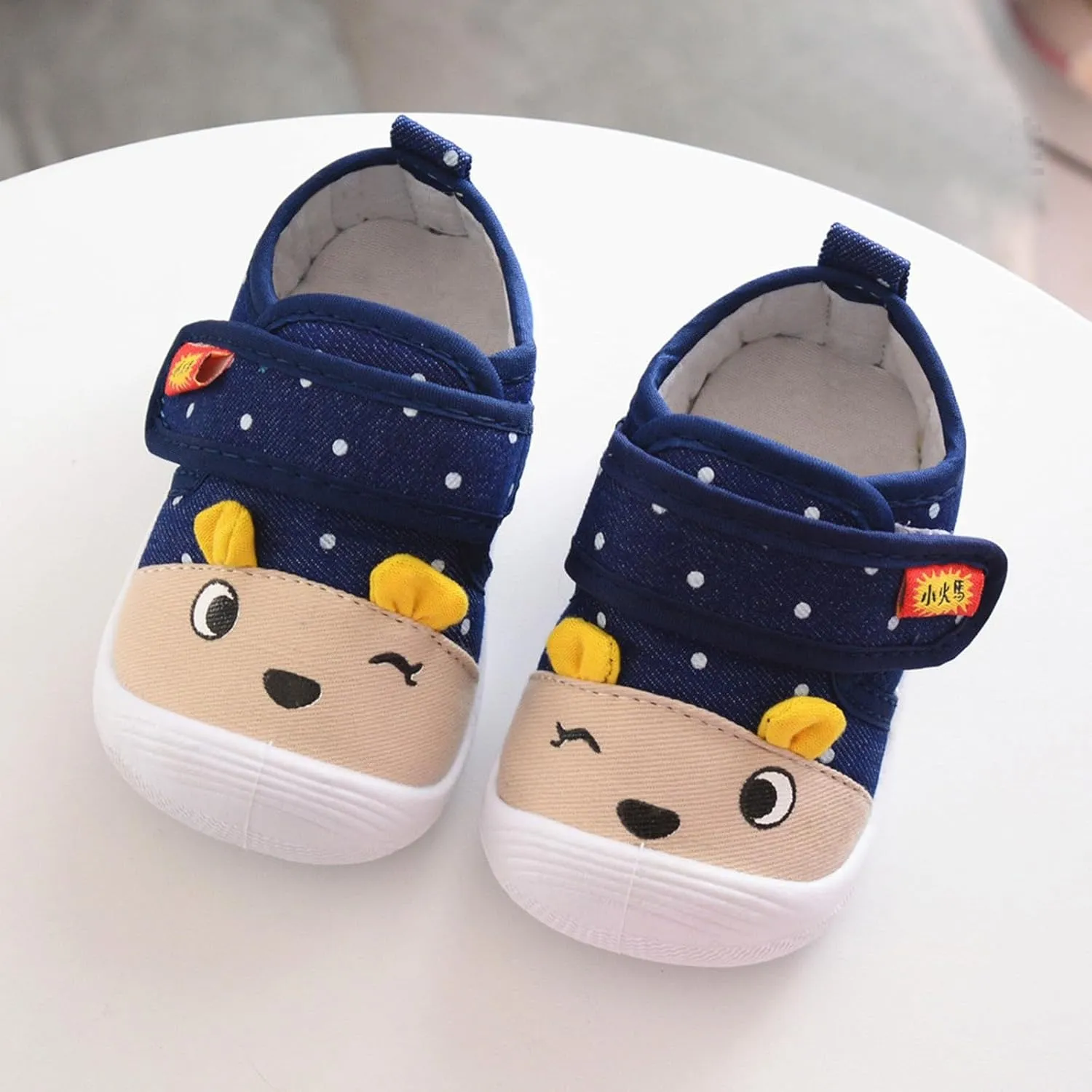 Toddler artoon Animal Sneaker Shoes Baby Boys Kids Soft Sole Non Slip Sport Shoes Infant First Walking Flat Shoes