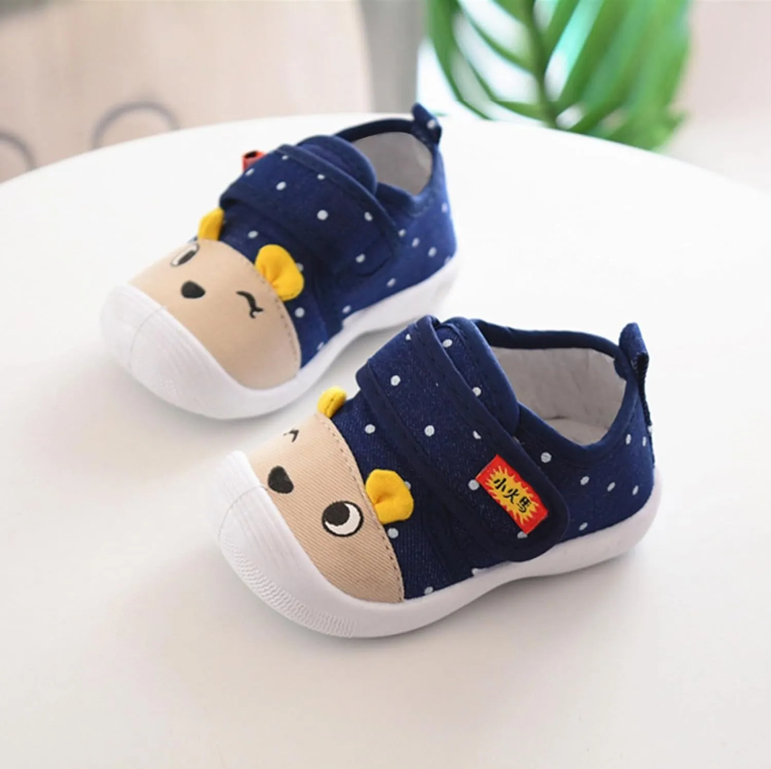 Toddler artoon Animal Sneaker Shoes Baby Boys Kids Soft Sole Non Slip Sport Shoes Infant First Walking Flat Shoes