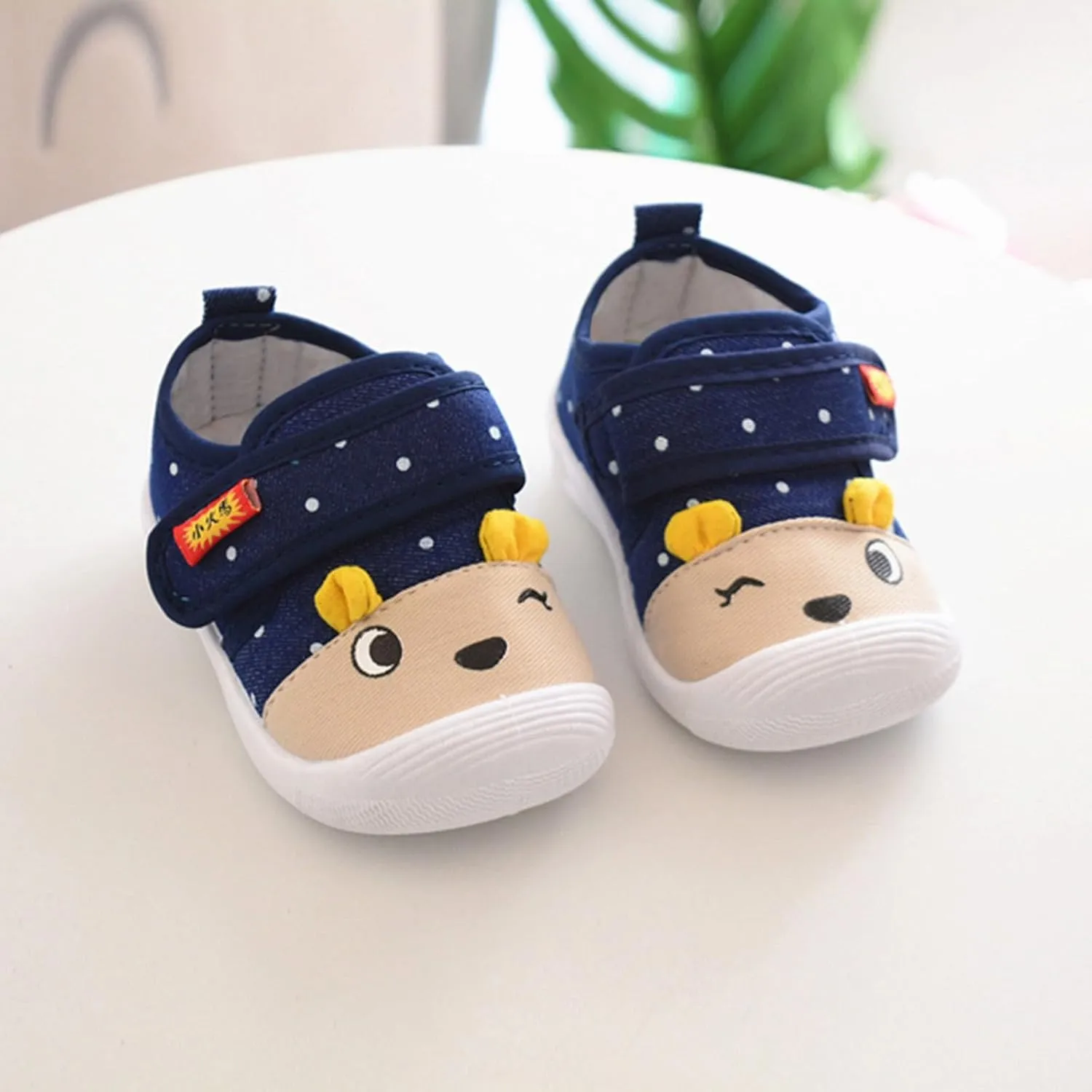 Toddler artoon Animal Sneaker Shoes Baby Boys Kids Soft Sole Non Slip Sport Shoes Infant First Walking Flat Shoes