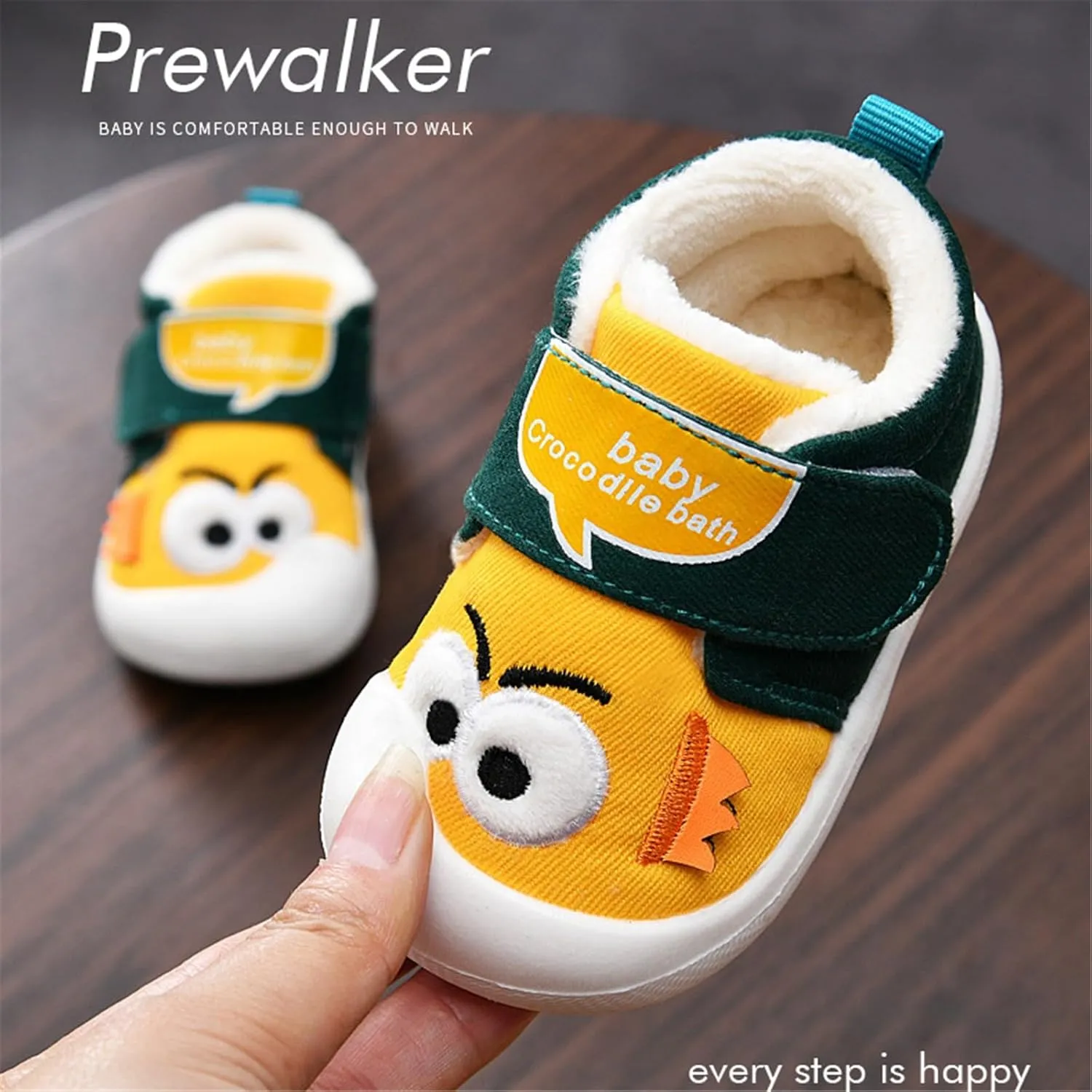 Toddler Baby Boy Girl Sneakers Fall and Winter Soft Sole Non Slip Padded Cotton Shoes High Neck Shoes for Boys