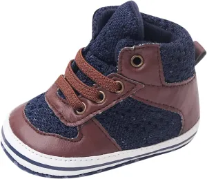 Toddler Baby Boys Girls High Tops Ankle Sneakers Infant Soft Sole Anti-Slip Prewalker Warm First Walking Shoes