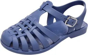 Toddler Baby Boys Girls Slip On Shoes Cute Candy Hollow Out Sandals Shoes Non-Slip Soft Sole Beach Flats Sandals S-013 Blue 9.5
