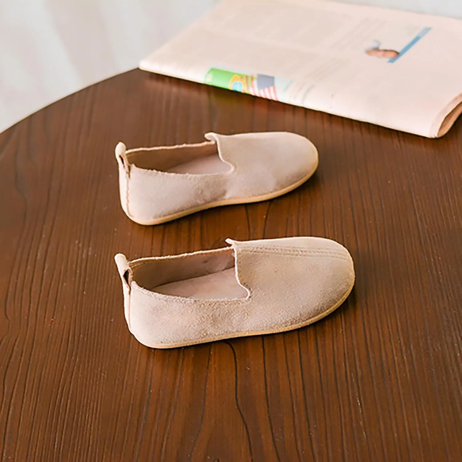 Toddler Baby Girls Shoes Fashion Girls Autumn Casual Shoes Solid Color Simple Flat Lightweight Shoes Children for