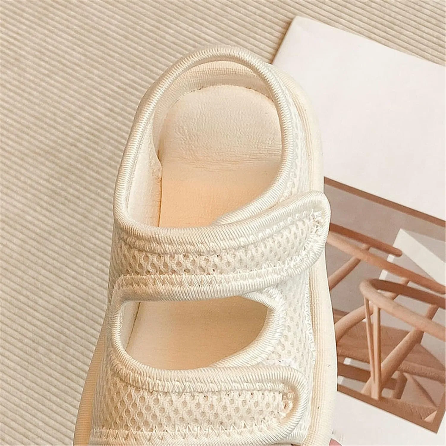 Toddler Baby Little Girl Summer Shoes Sandals Outdoor Beach Open Toe Anti-Slip Soft Sole Shoes (Black, 3.5 Big Kids)
