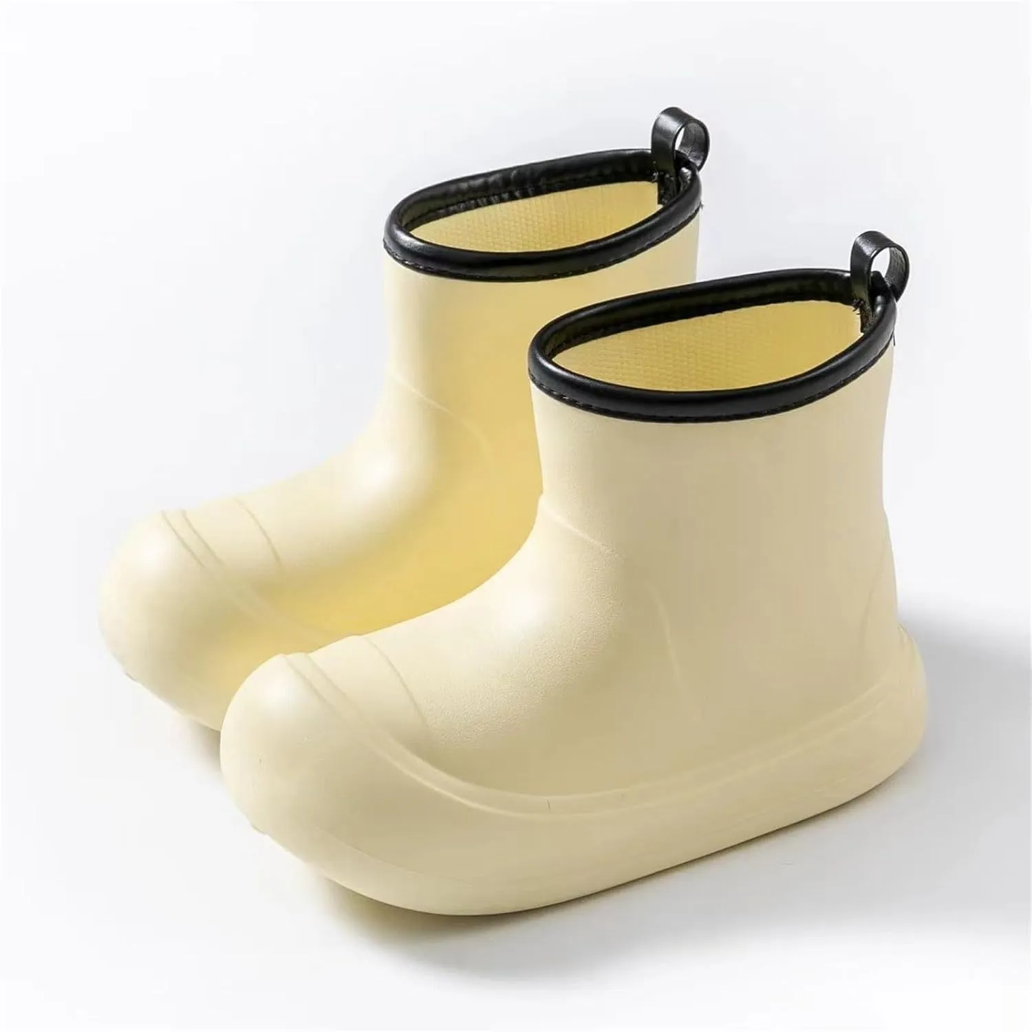 Toddler Baby Rain Boots Easy-on Soft Sole Anti Slip Lightweight Water-proof Garden Shoes Outer Wear Size 6 Toddler Boots