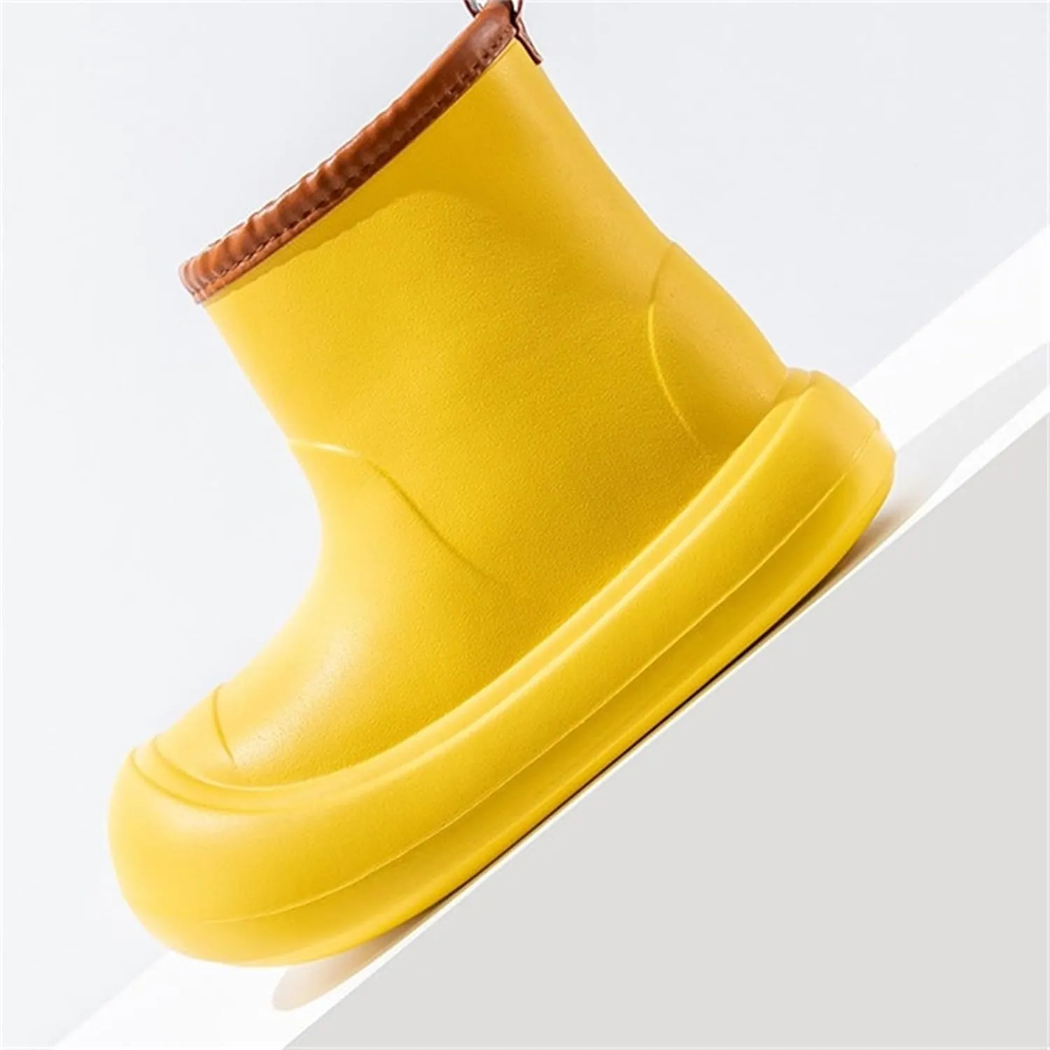 Toddler Baby Rain Boots Easy-on Soft Sole Anti Slip Lightweight Water-proof Garden Shoes Outer Wear Size 6 Toddler Boots
