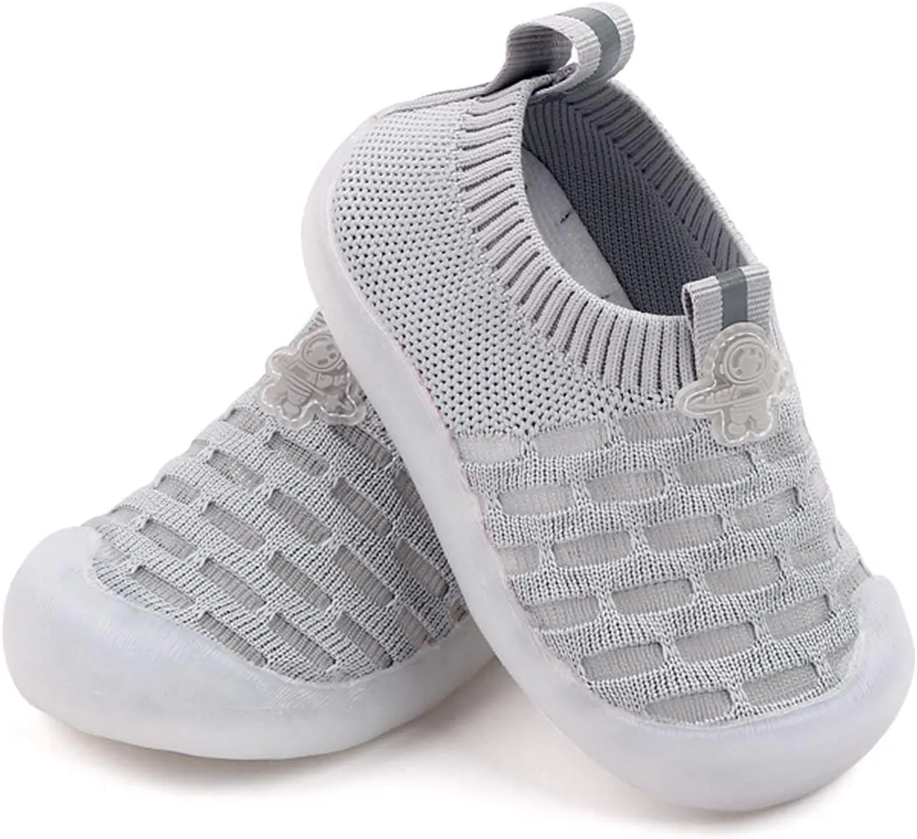 Toddler Baby Sneakers Girls Leisure Shoes Mesh Shoes Breathable Soft Sole Sport Shoes Socks Shoes Boy Solid Tied Shoes