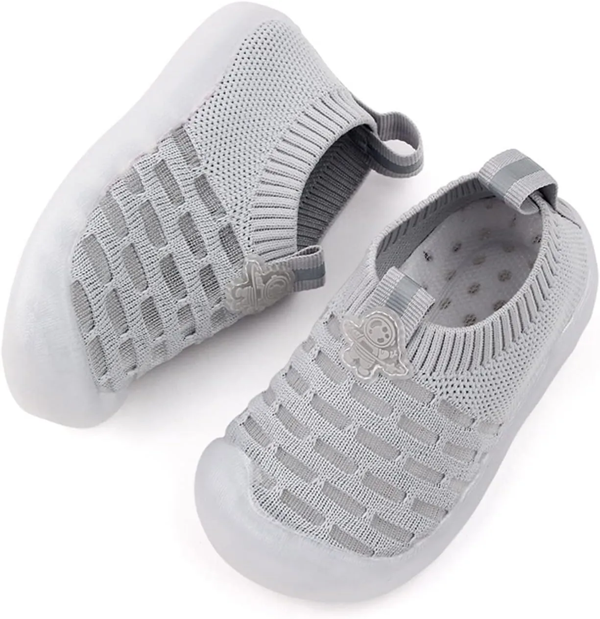 Toddler Baby Sneakers Girls Leisure Shoes Mesh Shoes Breathable Soft Sole Sport Shoes Socks Shoes Boy Solid Tied Shoes
