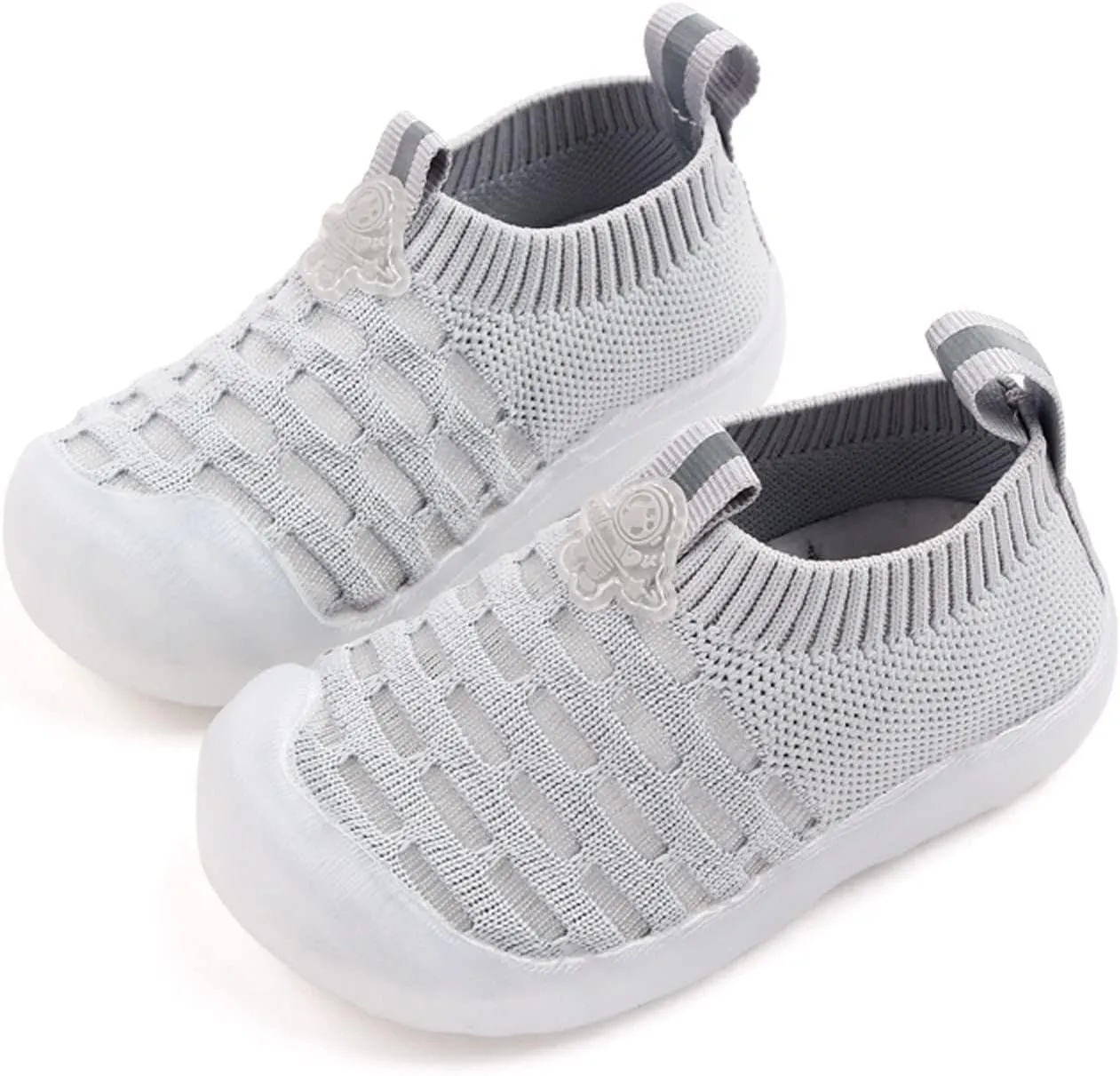 Toddler Baby Sneakers Girls Leisure Shoes Mesh Shoes Breathable Soft Sole Sport Shoes Socks Shoes Boy Solid Tied Shoes