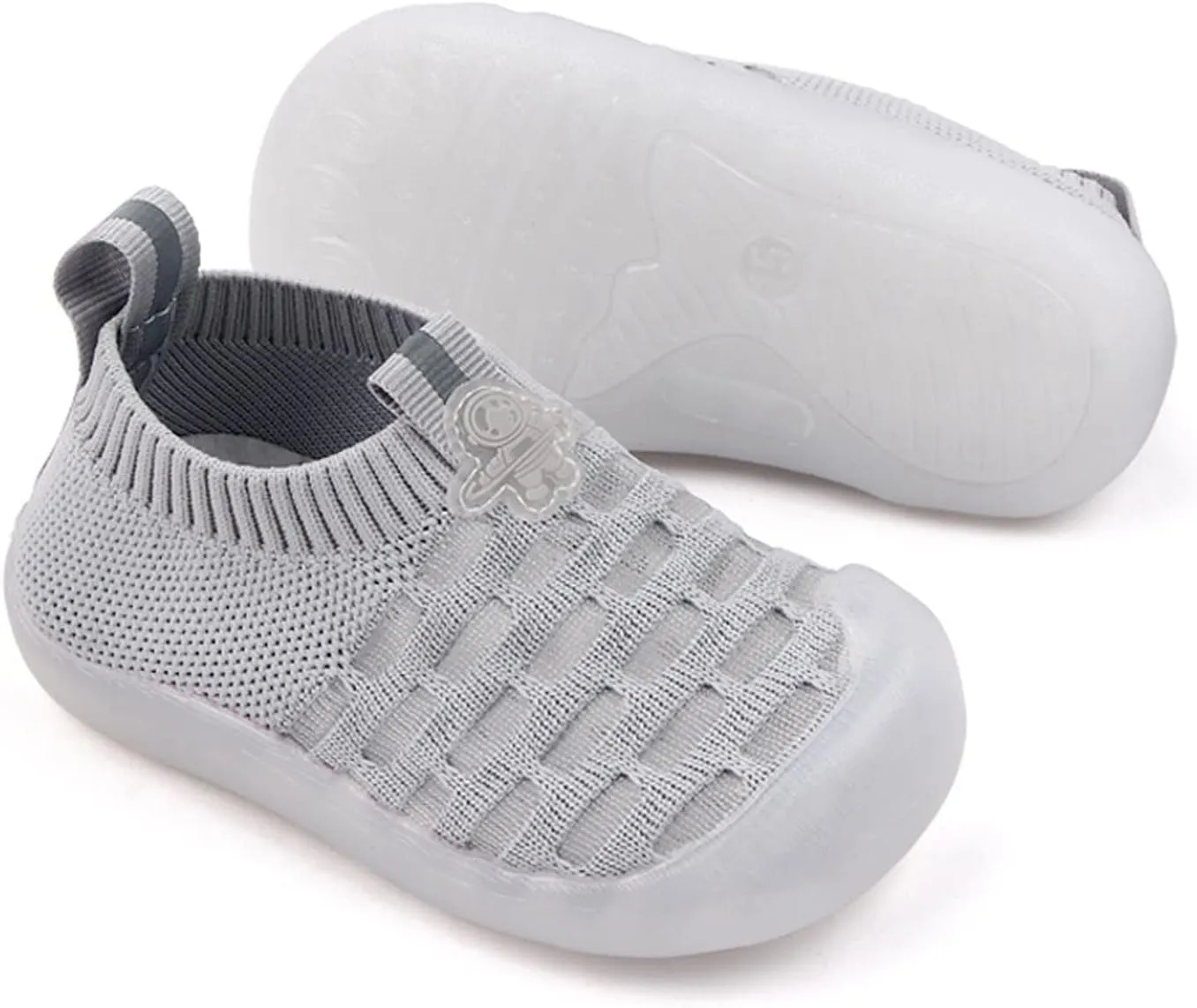 Toddler Baby Sneakers Girls Leisure Shoes Mesh Shoes Breathable Soft Sole Sport Shoes Socks Shoes Boy Solid Tied Shoes