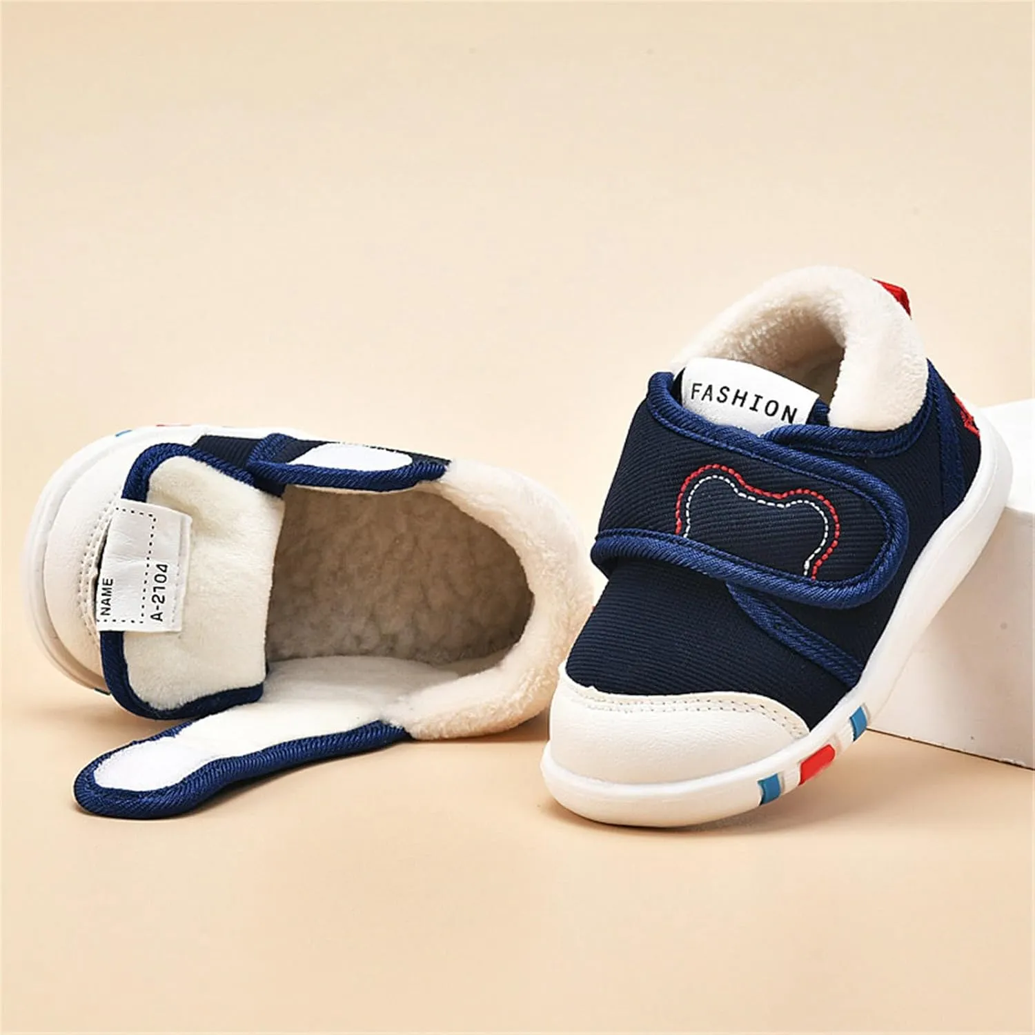 Toddler Boy Girl Shoes Shoes Fall and Winter Soft Bottom Non Slip Cotton Shoes Lightweight Sneakers Toddler Kid